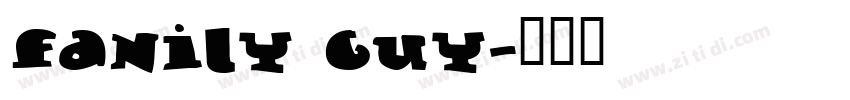 fanily guy字体转换